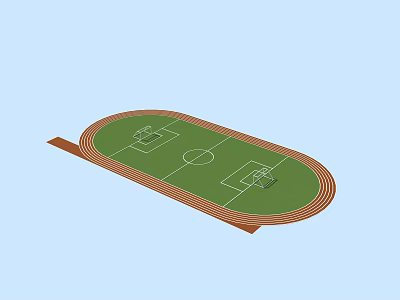 modern football stadium 3d model