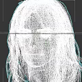 Blonde Woman With Long Hair Freckles And Facial Marks On Forehead And Chin