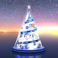 Christmas ball tree beautiful Chen design 3d model