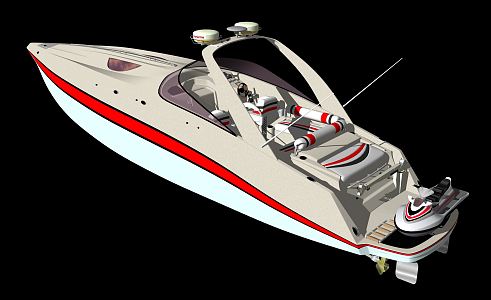 Modern Speedboat 3d model