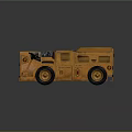 Heavy Duty Yellow Industrial Vehicle With Operator Seat And Control Panel
