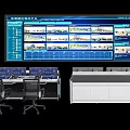 Security Control Room With Multiple Surveillance Monitors Control Consoles And Operator Chairs