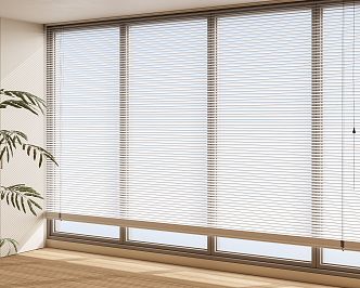 Modern venetian blinds curtain roller shutter 3d model