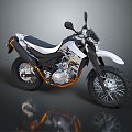 Modern motorcycle two-wheeled motorcycle off-road motorcycle road racing motorcycle 3d model