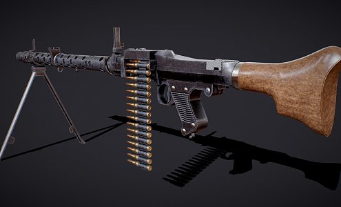 Machine Gun German Weapons 3d model