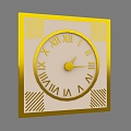 Modern Clock 3d model