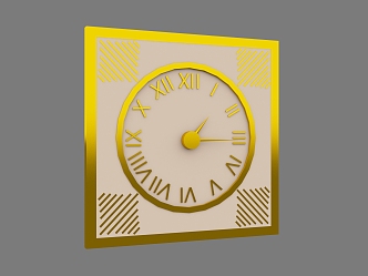 Modern Clock 3d model