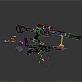 Modern sniper rifle bullet sight sniper rifle 3d model