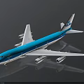 Detailed KLIA Airplane Model In Blue And White For Space Aviation Enthusiasts