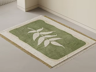 Nordic Cream Style Carpet Square Carpet Living Room Carpet Bedroom Carpet 3d model