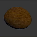 Fresh Ripe Papaya With Orange Striped Skin And Oval Shape On Gray Background