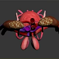 3D Anatomical Model of Abdominal Organs With Kidneys Blood Vessels and Bladder
