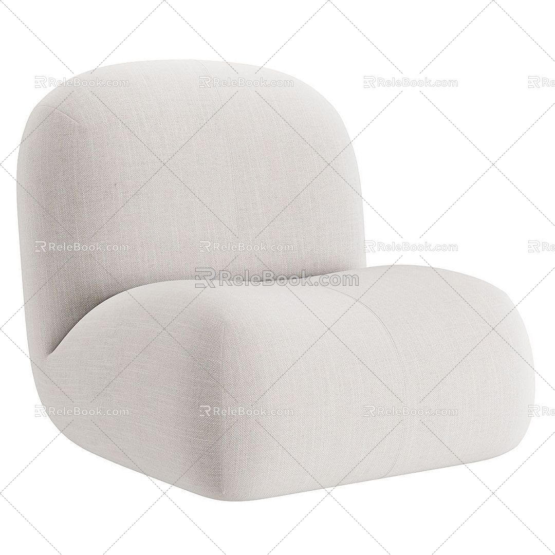 Modern Single Sofa Leisure Chair 3d model