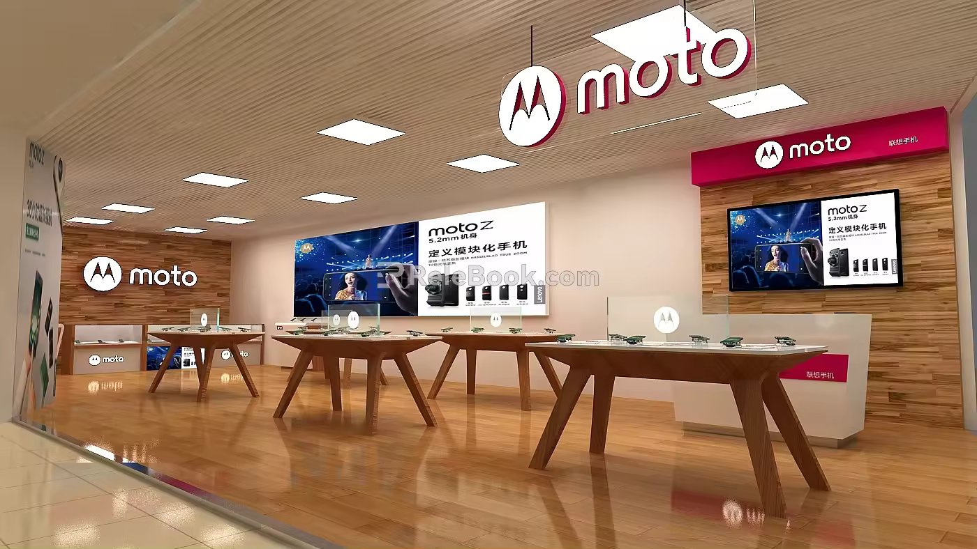 Mobile phone store Chaoyang Joy City store Meichen exhibition display 3d model