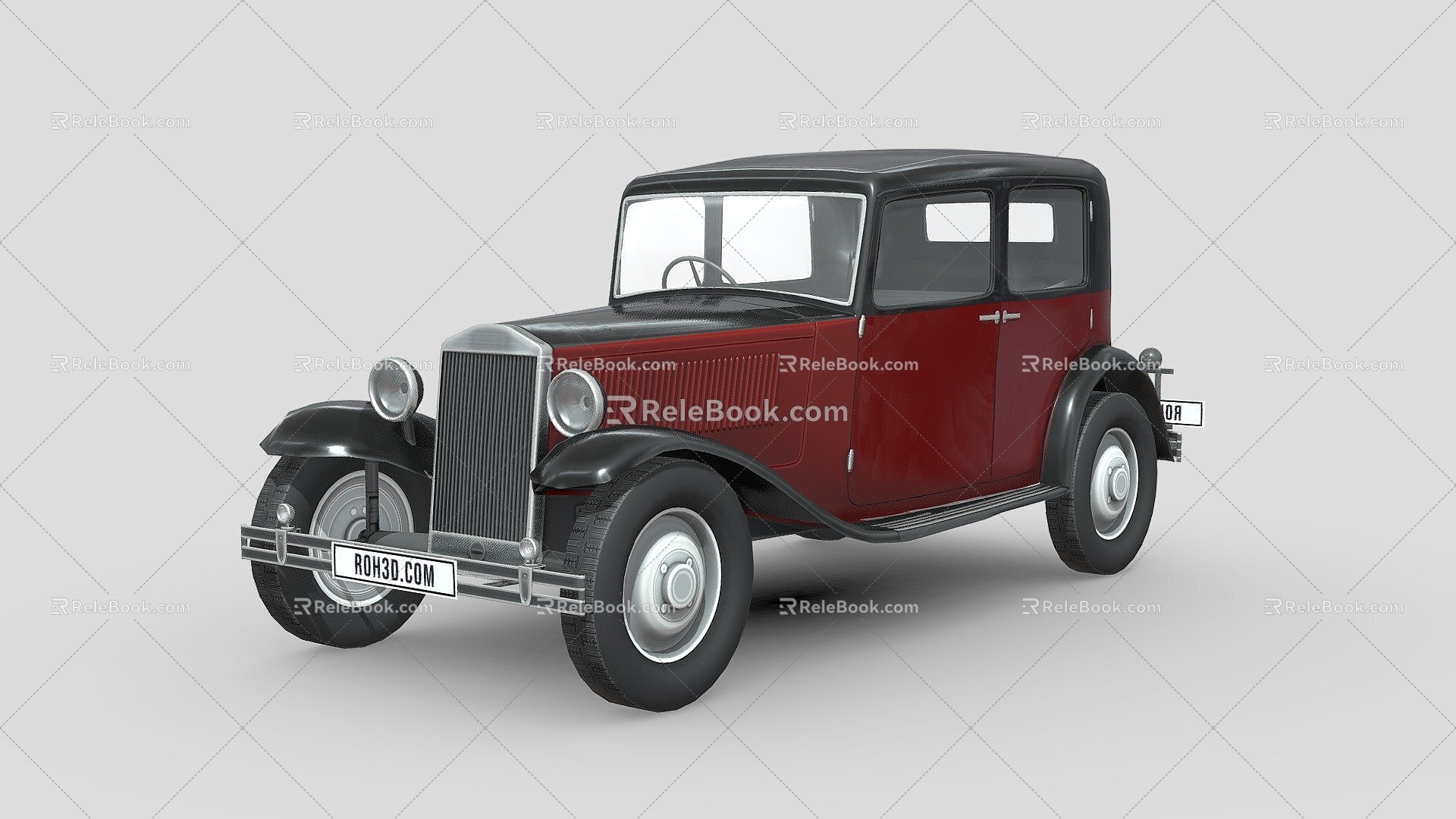 vintage car 3d model