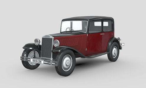 vintage car 3d model