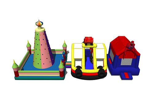 Modern amusement equipment children's playground 3d model