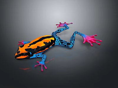 Frog Poison Frog Game Frog Reptile Cold Blooded Animal Reptile 3d model