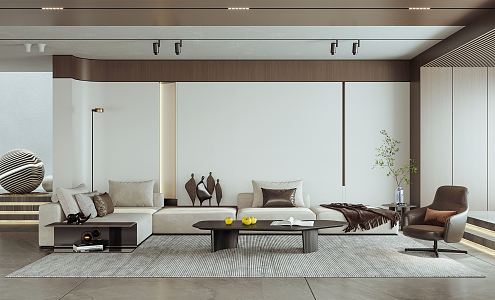 modern living room 3d model