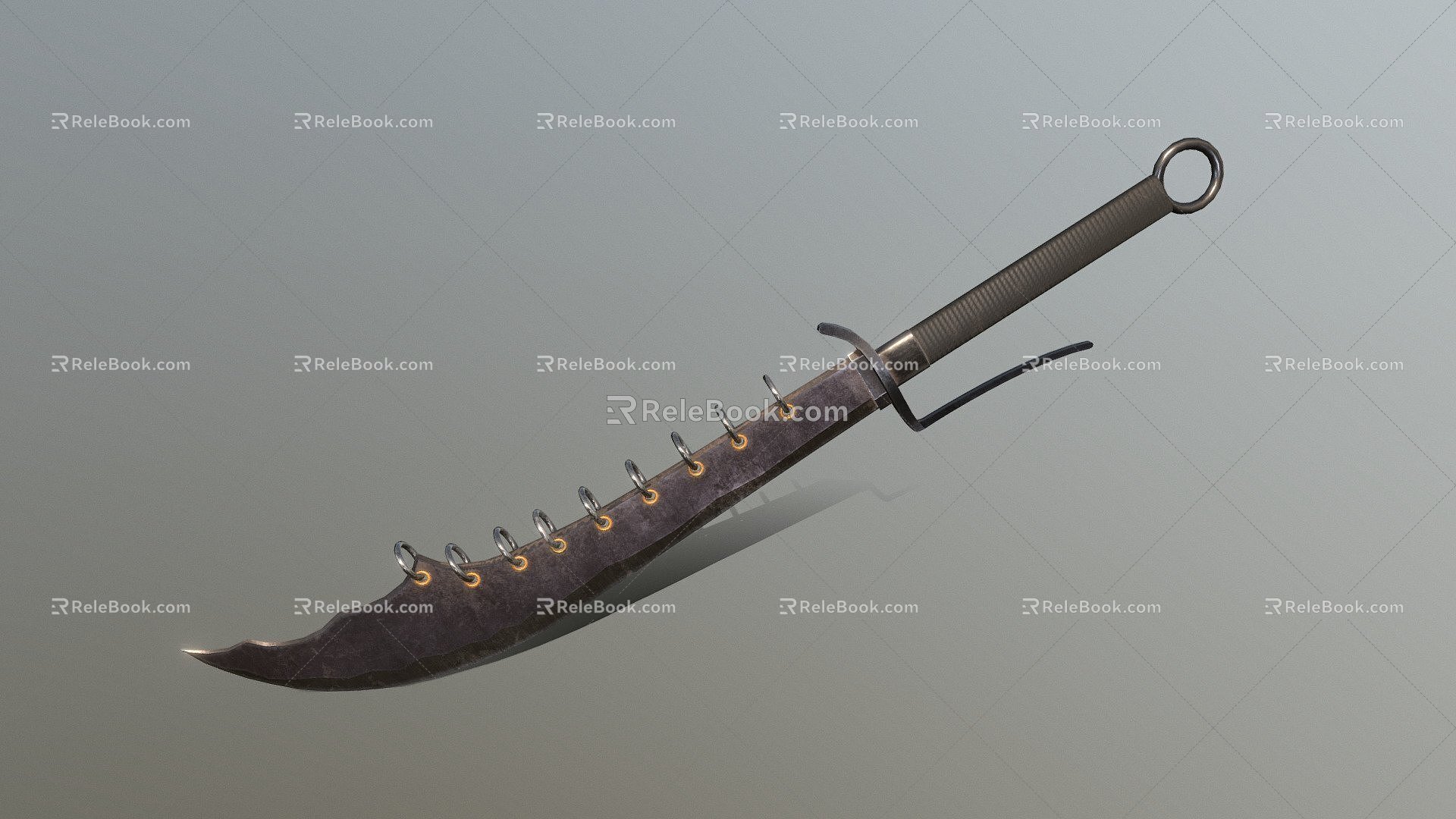 Weapons Chinese broadsword 3d model