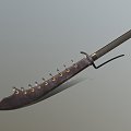 Weapons Chinese broadsword 3d model