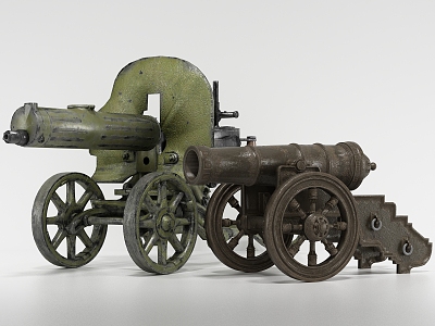 Chinese Cannon 3d model