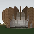 Landscape Architecture Landscape Pavilion Rural Landscape Station Landscape Structures 3d model