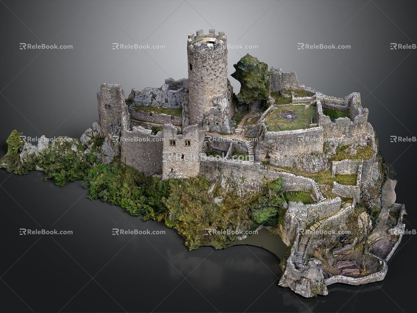 Castle Ancient Site Ancient Site Ancient Site Ruins Bastion Ancient Castle Ancient Ruins Realistic 3d model