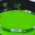 Tsingtao Interactive Zone With Basketball Hoop Table Tennis Racket Tennis Rackets Swing Green Area Seats