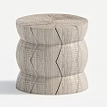 Modern Log Bench 3d model