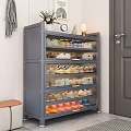 Modern Large Capacity Entryway Shoe Cabinet With Transparent Flip Doors For Tidy Home Shoe Organization