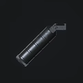 High Quality Tactical Weapon Magazine With Black Metal Textured Cylinder Construction
