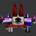Smart Robot With Vibrant Red Yellow Blue Armor And Detailed Mech Design