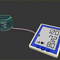 Digital Wrist Blood Pressure Monitor With Clear Display And Heart Icon