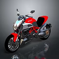 Sleek Ducati Motorcycle With Red Black Body Sporty Frame And Modern Stylish Design