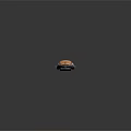 3D Rendered Streamlined Object Model With Wooden Metallic Parts And Ship Submarine Hull Design