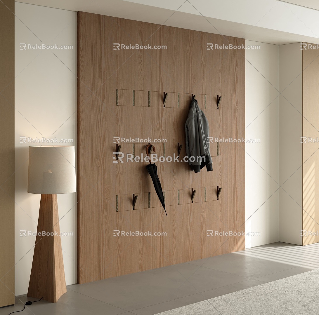 Modern wardrobe floor lamp 3d model