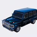 Dark Blue SUV Vehicle With Front Grille Headlights And Body Design