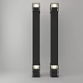 Tall Modern Black Outdoor Lights For Garden Pathway Exterior Lighting
