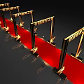 Event Entrance for Wealth Management Star with Performance Service Star Signs Red Carpet and Stars