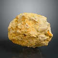 Natural Yellow Stone With Rough Surface And Beautiful Natural Texture 3d model