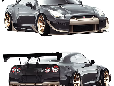 Hyundai sports car East Daily Car sports car 3d model