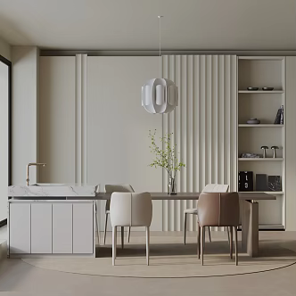 Modern table combination 3d model