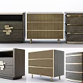 Stylish Modern Nightstands Featuring Wooden Drawers Metal Accents Woven Details And Geometric Designs