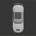 Silver Modern Sports Car Featuring Sleek Body Design Rear Spoiler Alloy Wheels And Shiny Surface