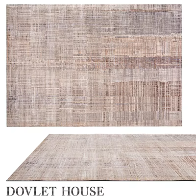 Neutral Toned Square Rug With Woven Textures And Earthy Patterns For Home Decor 3d model