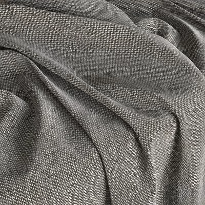 Gray Textured Woven Fabric With Soft Structure Smooth Surface And Fine Weave 3d model