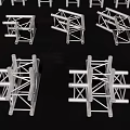Stage Truss Quick-loading Truss 3d model