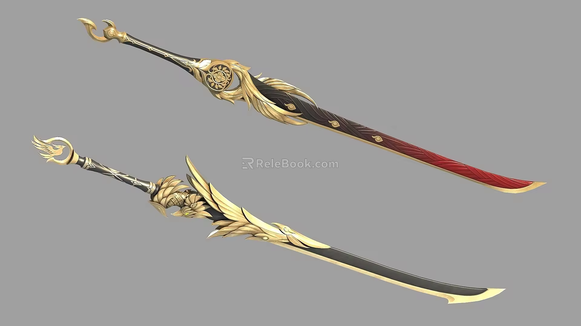 Next Generation Realistic Ancient Cold Weapon Big Sword Long Sword Prop Weapon Sabre Treasure Sword Heroes Sabre 3d model