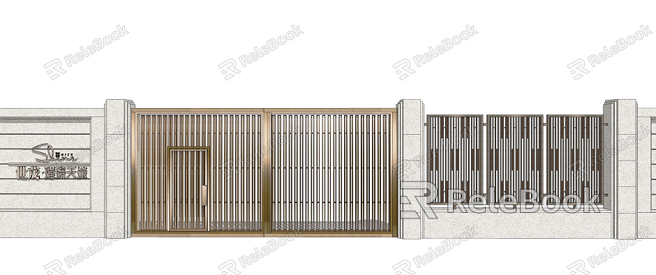 Modern gate residential district iron fire normally closed door model